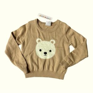 Cartwheels Fuzzy Bear Sweater, sz 5, NWTS